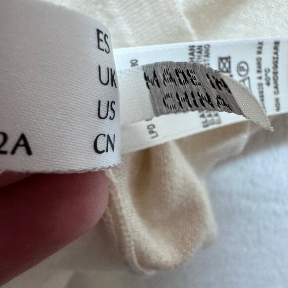 La Perla Womens Silk Lightweight Knit Sweater Top Size 10 US Ivory READ - Picture 9 of 15